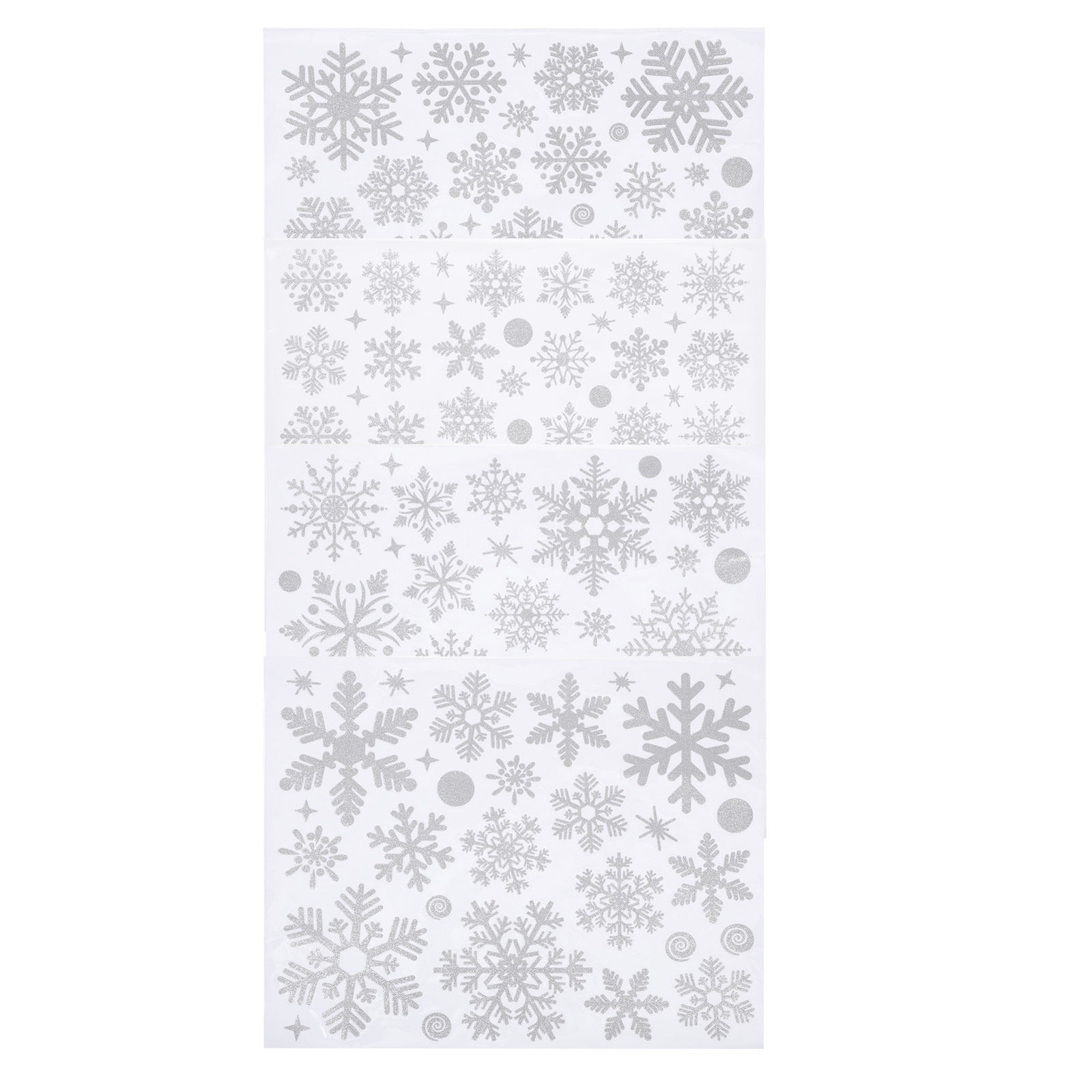 Snowflake Window Decal - 4 Pcs Winter Decor Window Sticker