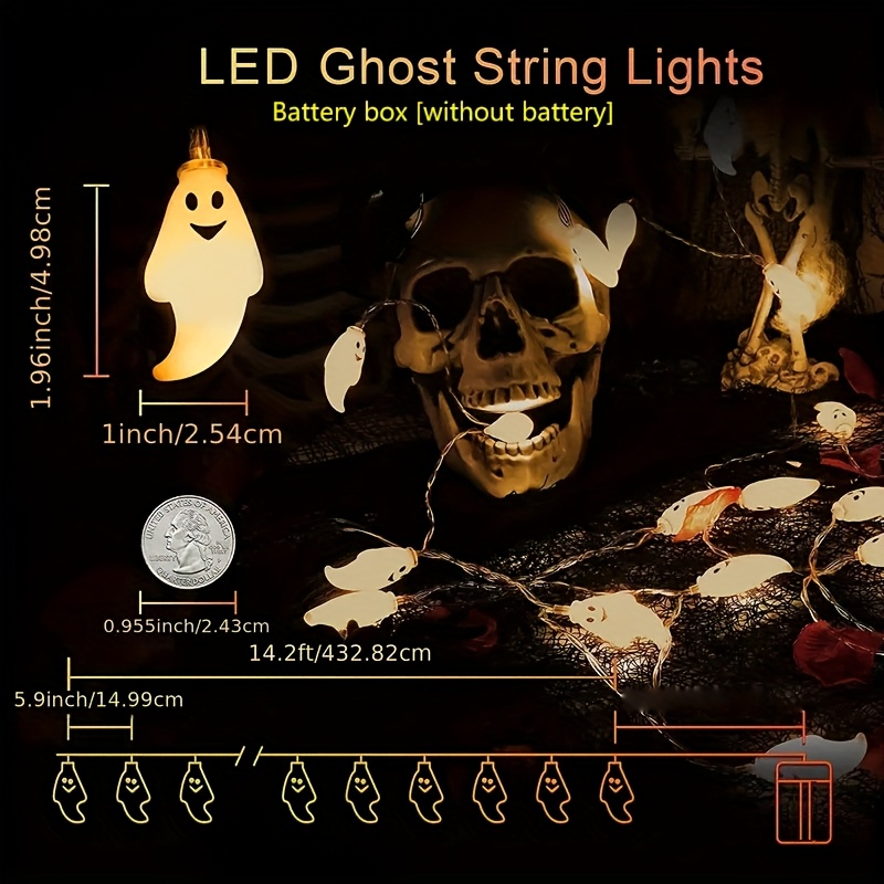 Battery Ghost LED String Light - Led Fairy String Lights recensione e prezzo