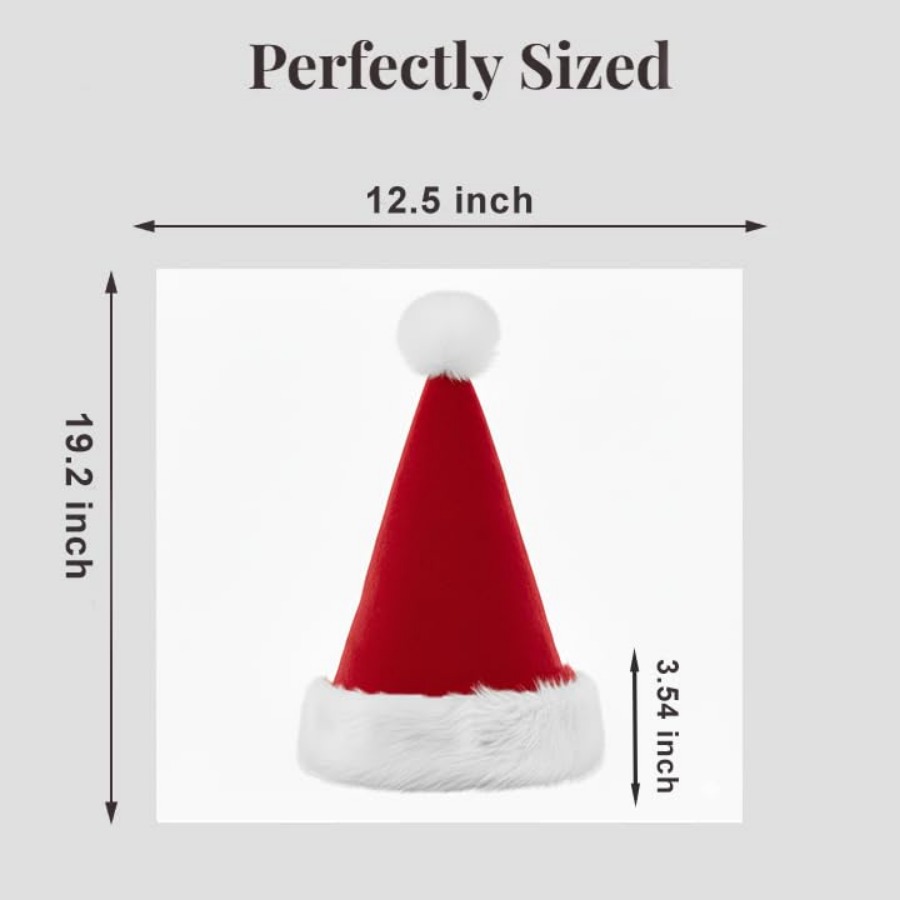 6 Pack Plush Santa Hat, Tradit - Santa Hat Plush recensione e prezzo