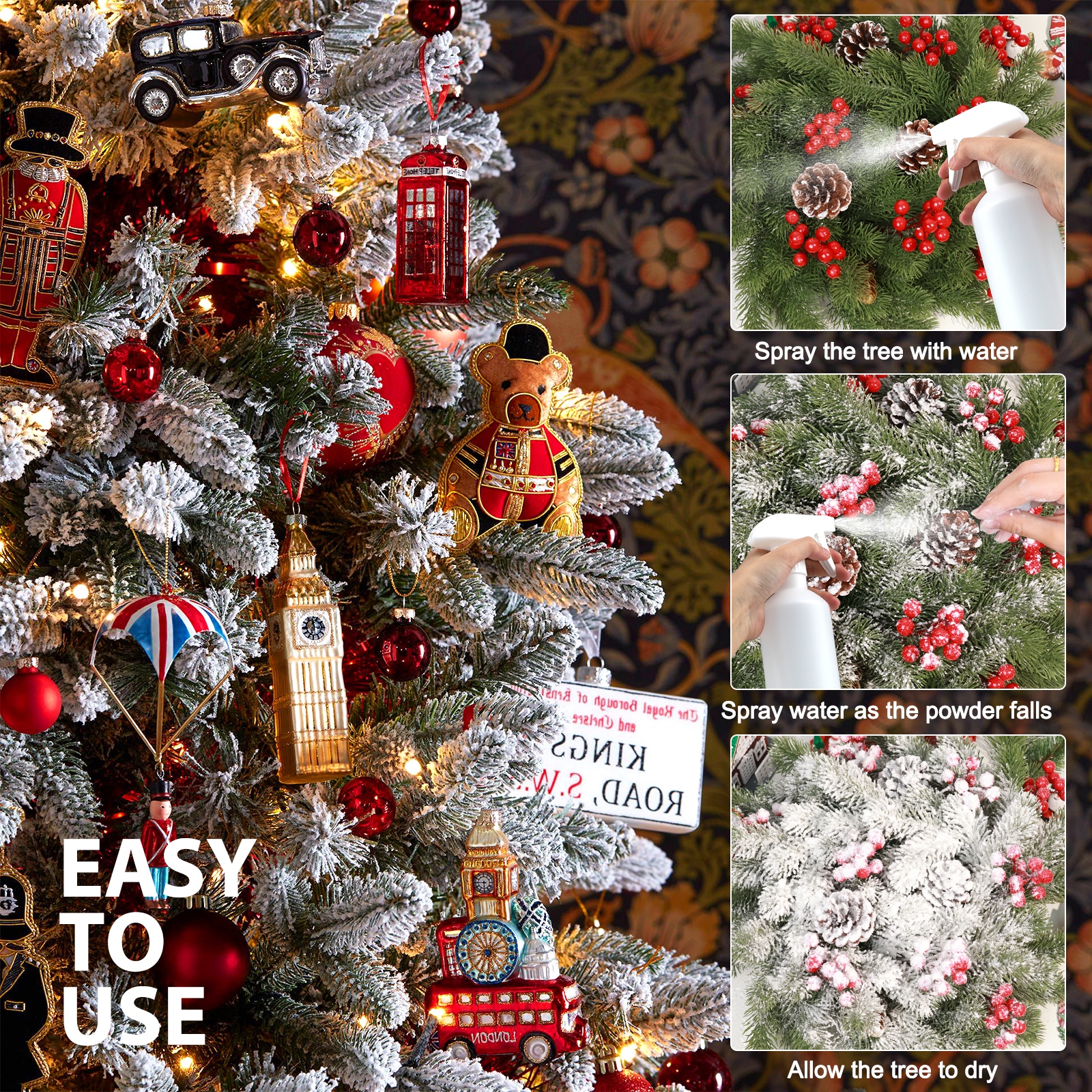 3.4 Lbs Artificial Snow Flocki - Christmas Wreath Fake recensione e prezzo