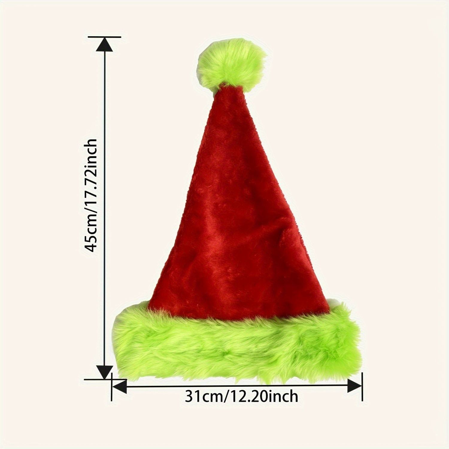 Fluorescent Green Edge Red San - Santa Hat Plush recensione e prezzo