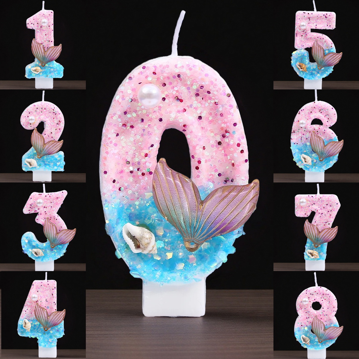 Gradient Blue Shell Pearl Crea - Holiday Candle Set recensione e prezzo