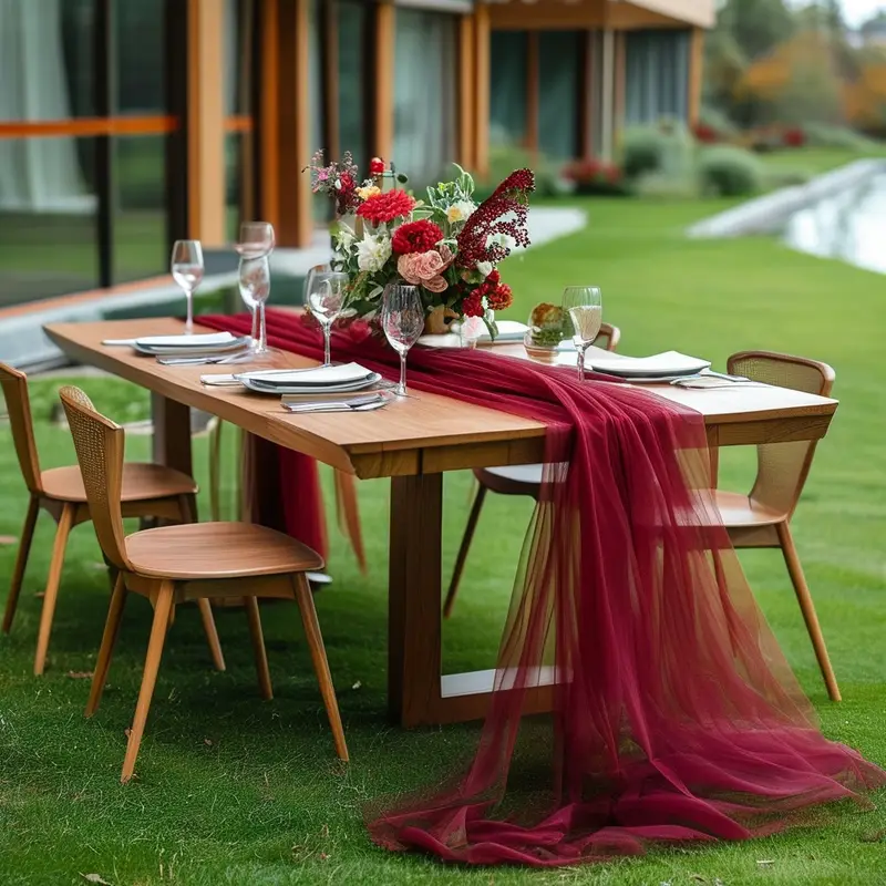 Gauze Table Runner Sheer Arch  - Christmas Table Runner recensione e prezzo