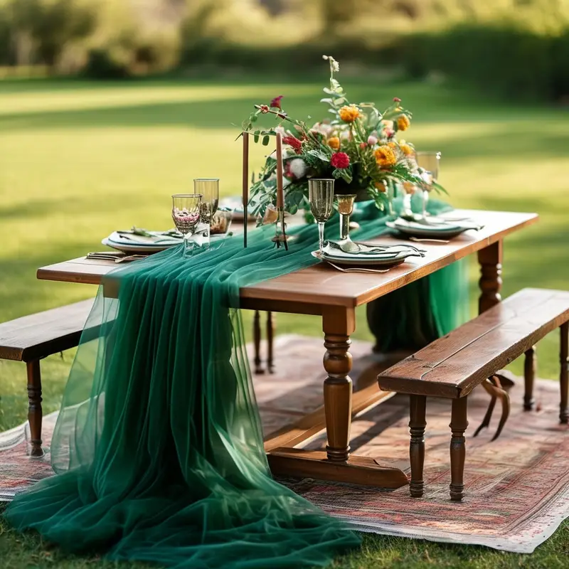 Gauze Table Runner Sheer Arch  - Christmas Table Runner recensione e prezzo