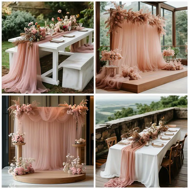 Gauze Table Runner Sheer Arch  - Christmas Table Runner recensione e prezzo