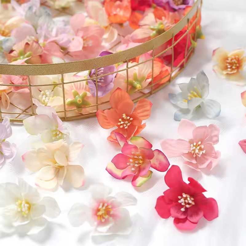 50Pcs 5cm Artificial Rose Flow - Christmas Wreath Fake recensione e prezzo