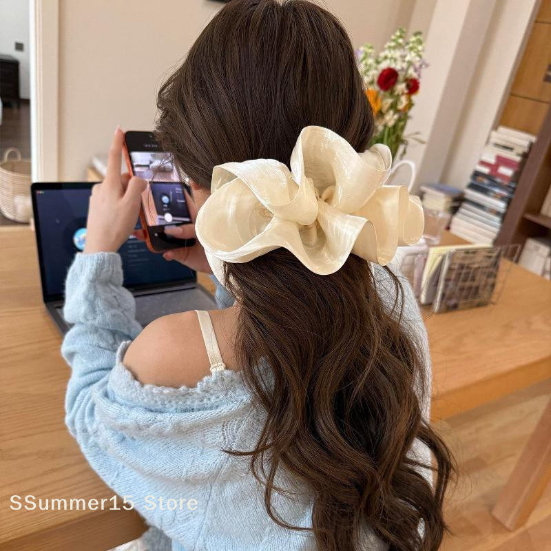 【R】Big Bow Hair Claw Clip for  - Ribbon Bow Gift recensione e prezzo