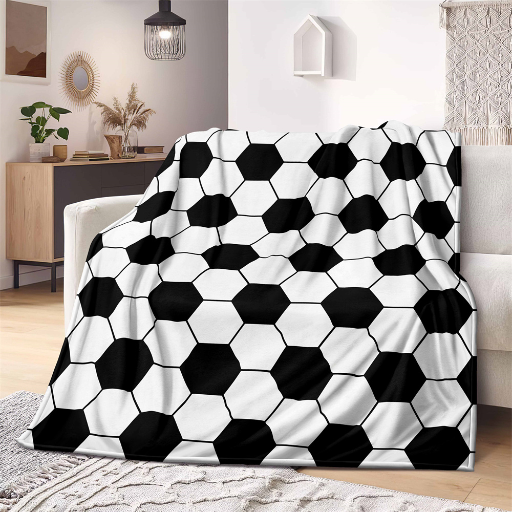 Black white football Microfibe - Christmas Throw Blanket recensione e prezzo