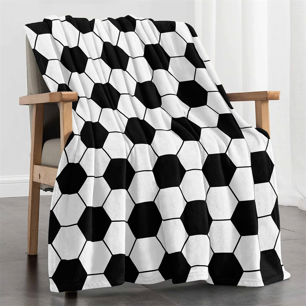 Black white football Microfibe - Christmas Throw Blanket recensione e prezzo