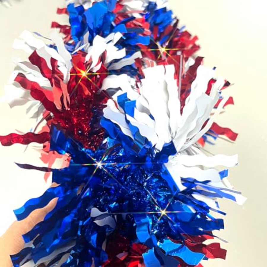 33 Ft 4th of July Patriotic Ti - Tinsel Garland Decoration recensione e prezzo