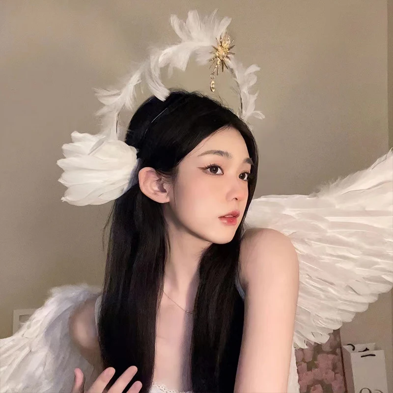 Angel Elf Headband White  Wing - Elf Costume Christmas recensione e prezzo
