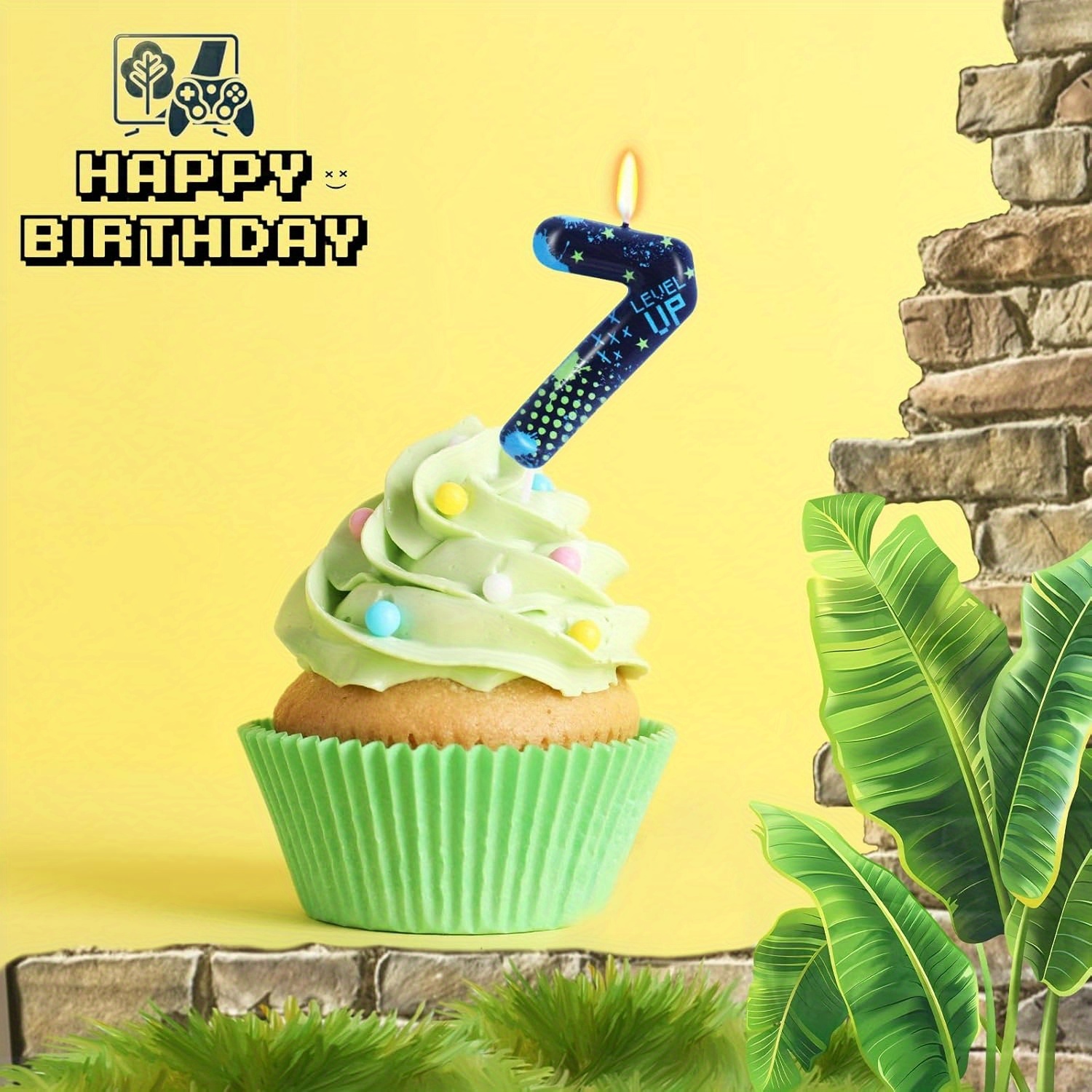 Blue Game Boy 0-9 Birthday Can - Holiday Candle Set recensione e prezzo