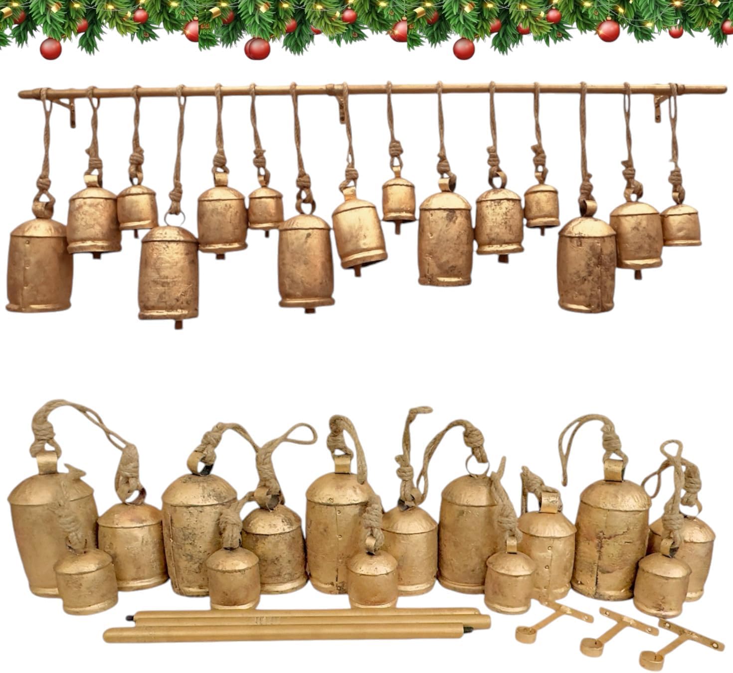 RW Rustic Giant Christmas Bell - Christmas Stocking Hanging recensione e prezzo