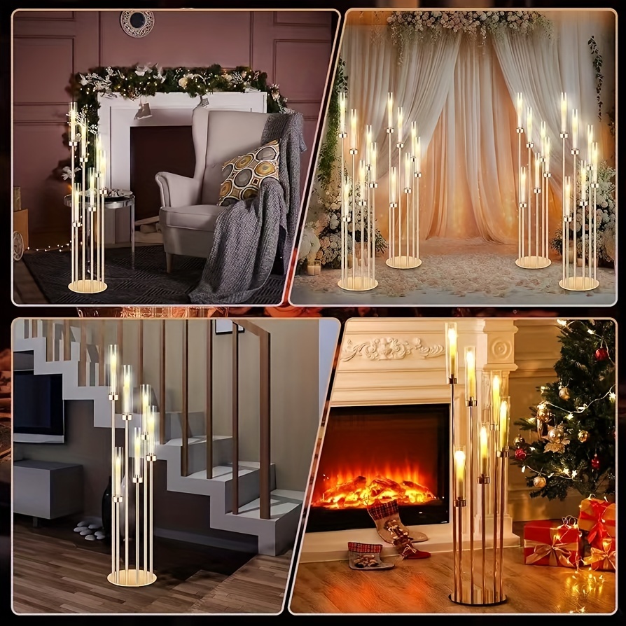 2 Sets Floor Candelabra 6 Arms - Holiday Candle Set recensione e prezzo