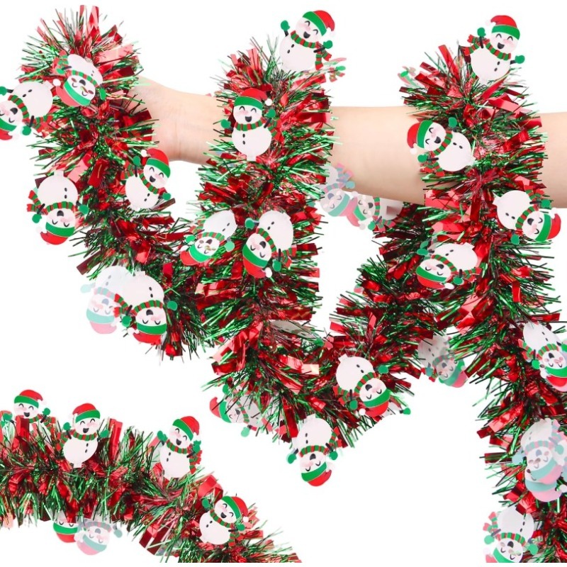 2M Red Green Christmas Tinsel  - Tinsel Garland Decoration recensione e prezzo