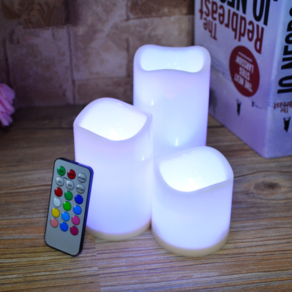 3pcs/ set LED Flameless Flicke - Holiday Candle Set recensione e prezzo