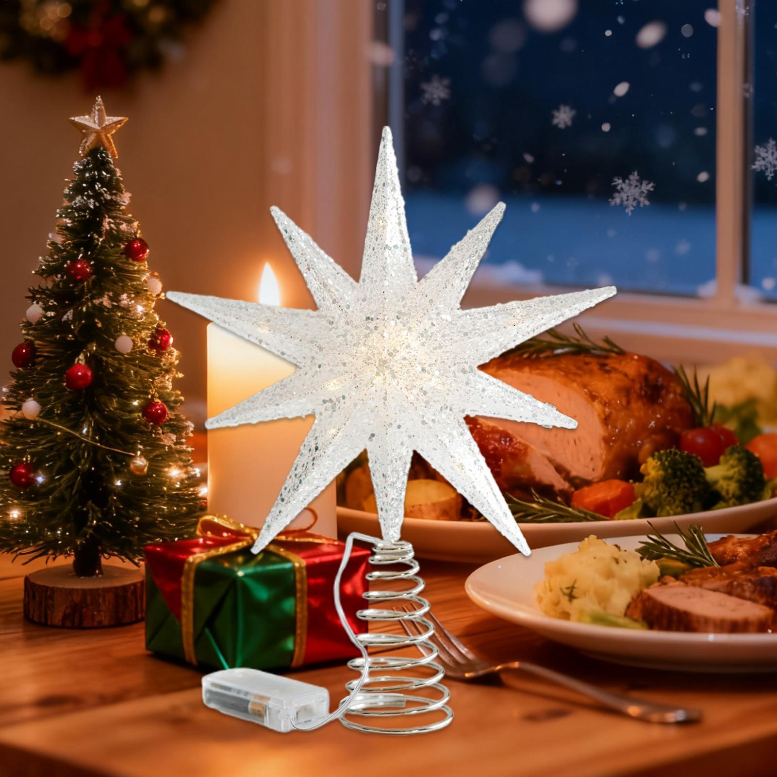 Christmas Star Tree Topper Wit - Star Tree Topper recensione e prezzo