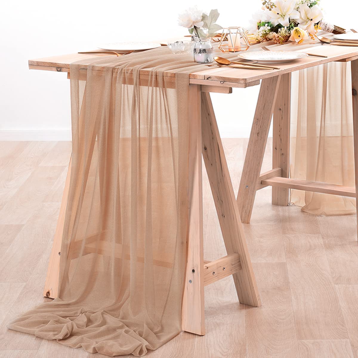 Chiffon Table Runner Nude Shee - Christmas Table Runner recensione e prezzo