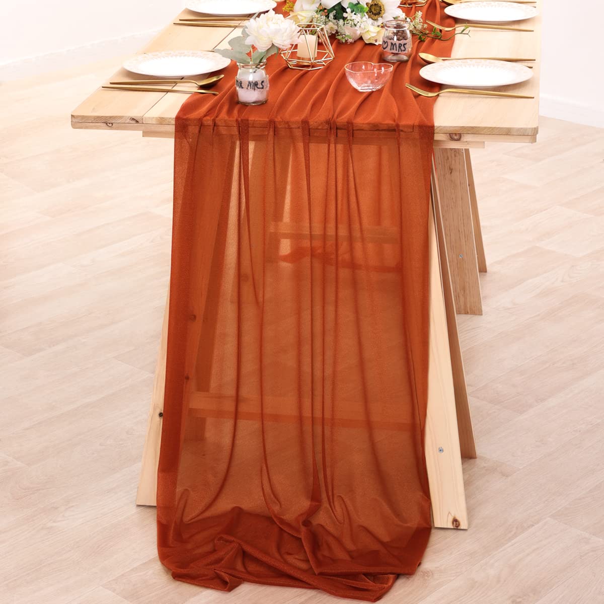 Chiffon Table Runner Nude Shee - Christmas Table Runner recensione e prezzo