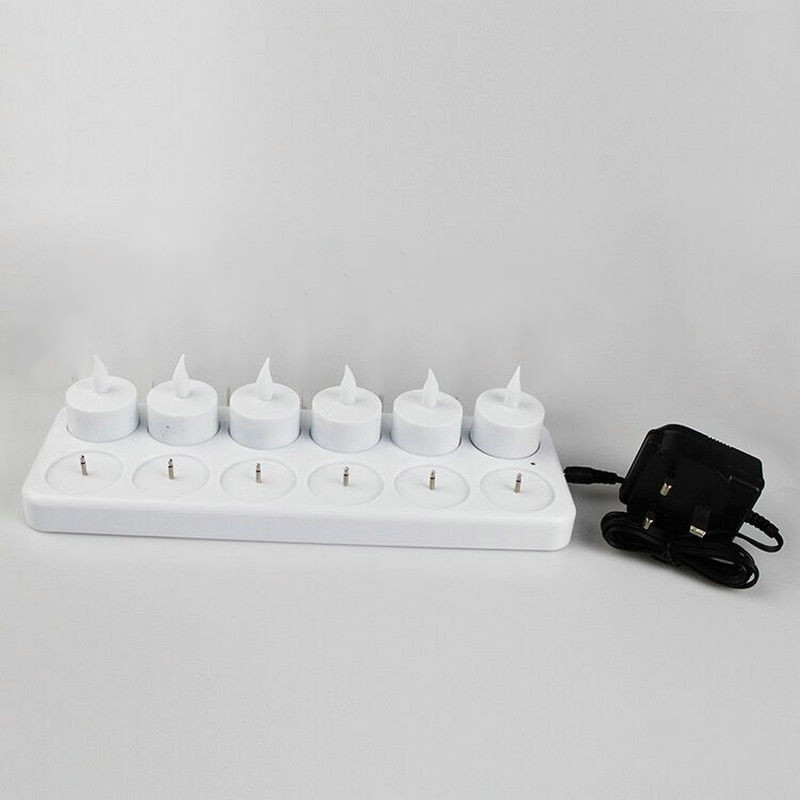 Set of 12 Rechargeable LED Can - Holiday Candle Set recensione e prezzo