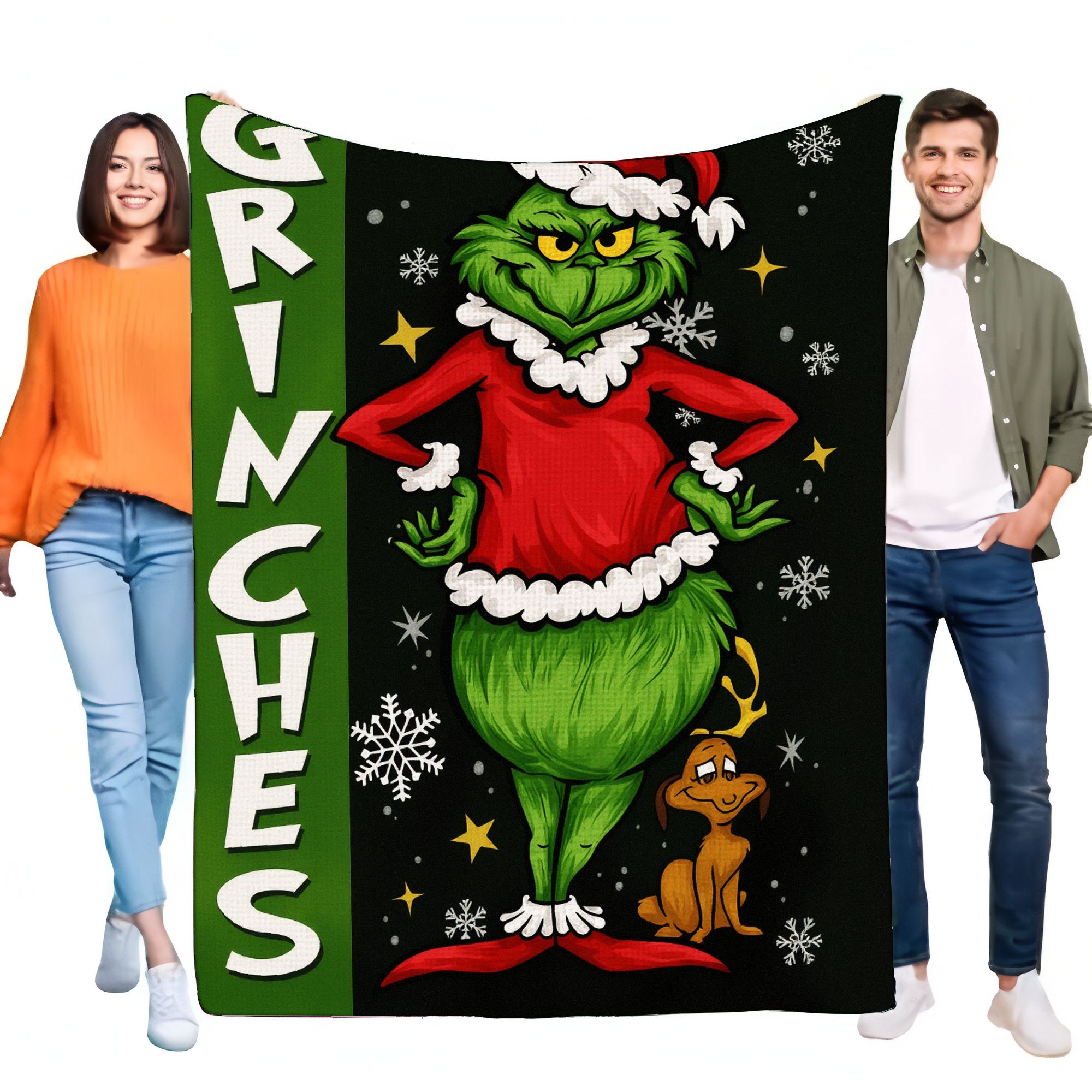 Cozy Grinch Blanket Soft Fleec - Christmas Throw Blanket recensione e prezzo