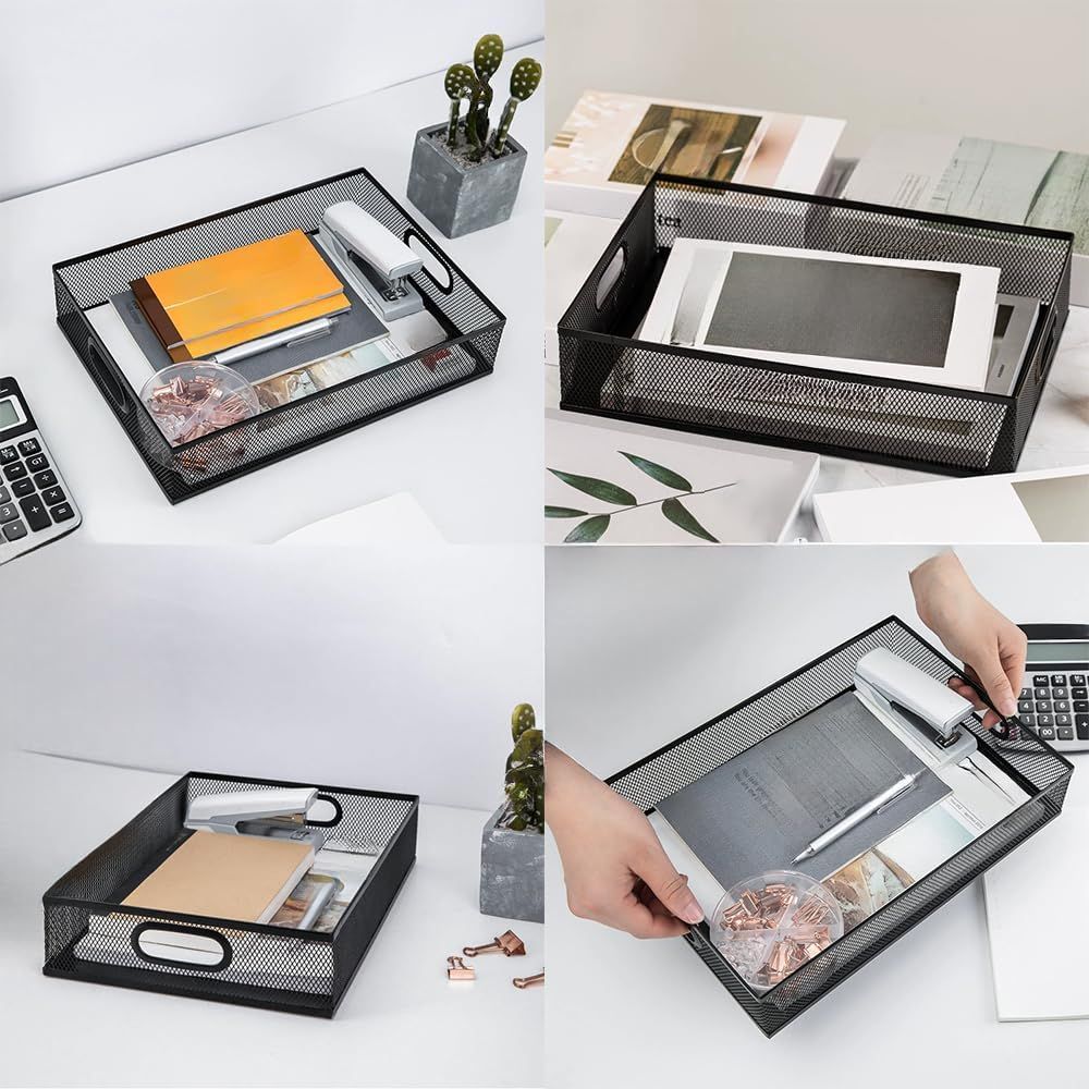 Metal Mesh Desk Organizer Tray - Gift Box Wrap Set recensione e prezzo