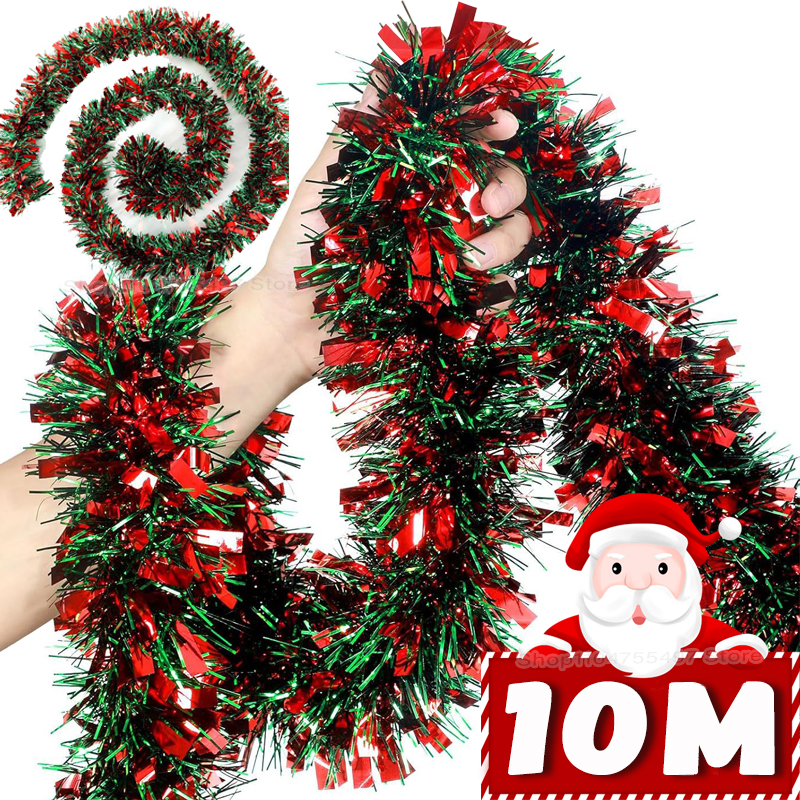 2/10M Christmas Tinsel Garland - Tinsel Garland Decoration recensione e prezzo