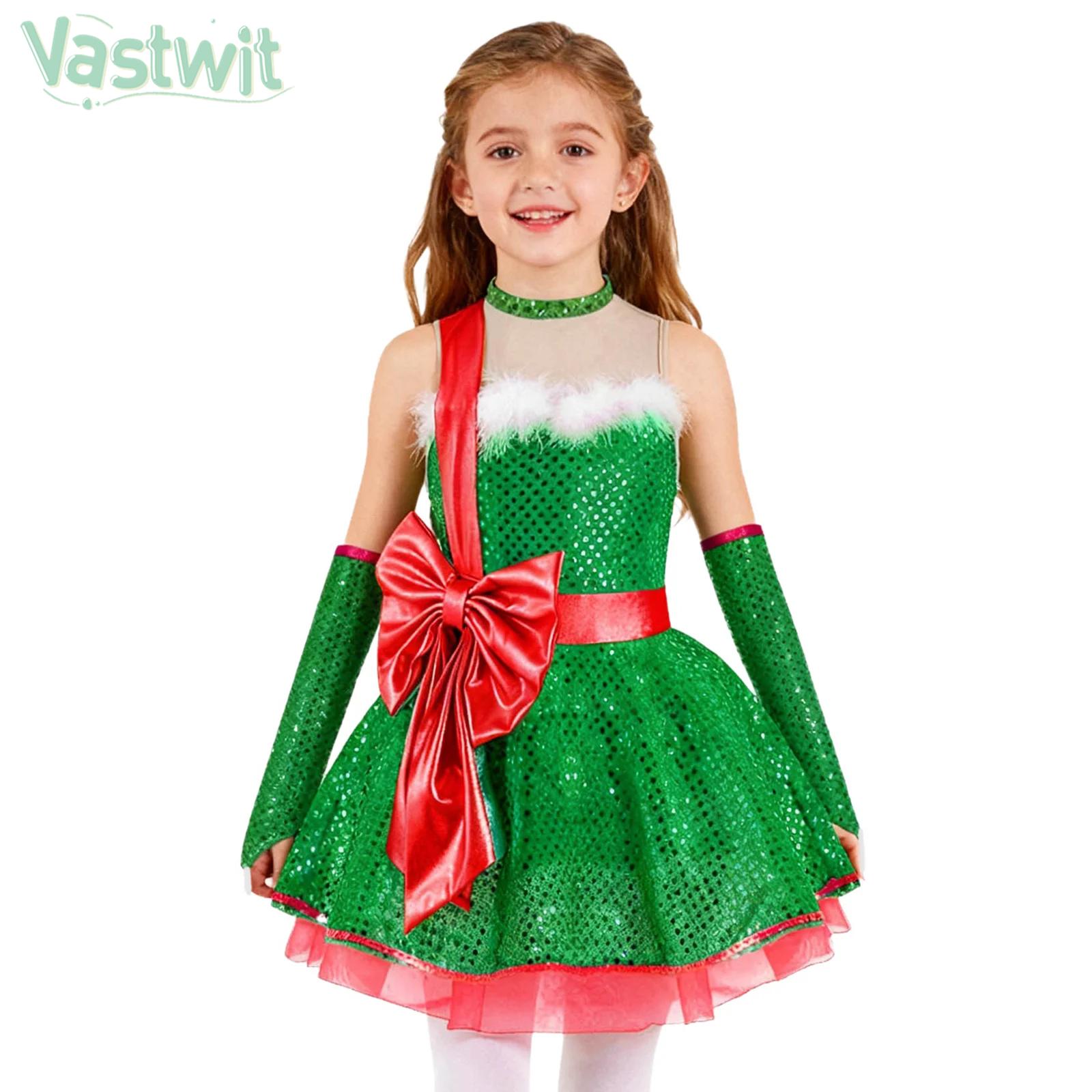 Teen Girls Christmas Sleeveles - Elf Costume Christmas recensione e prezzo