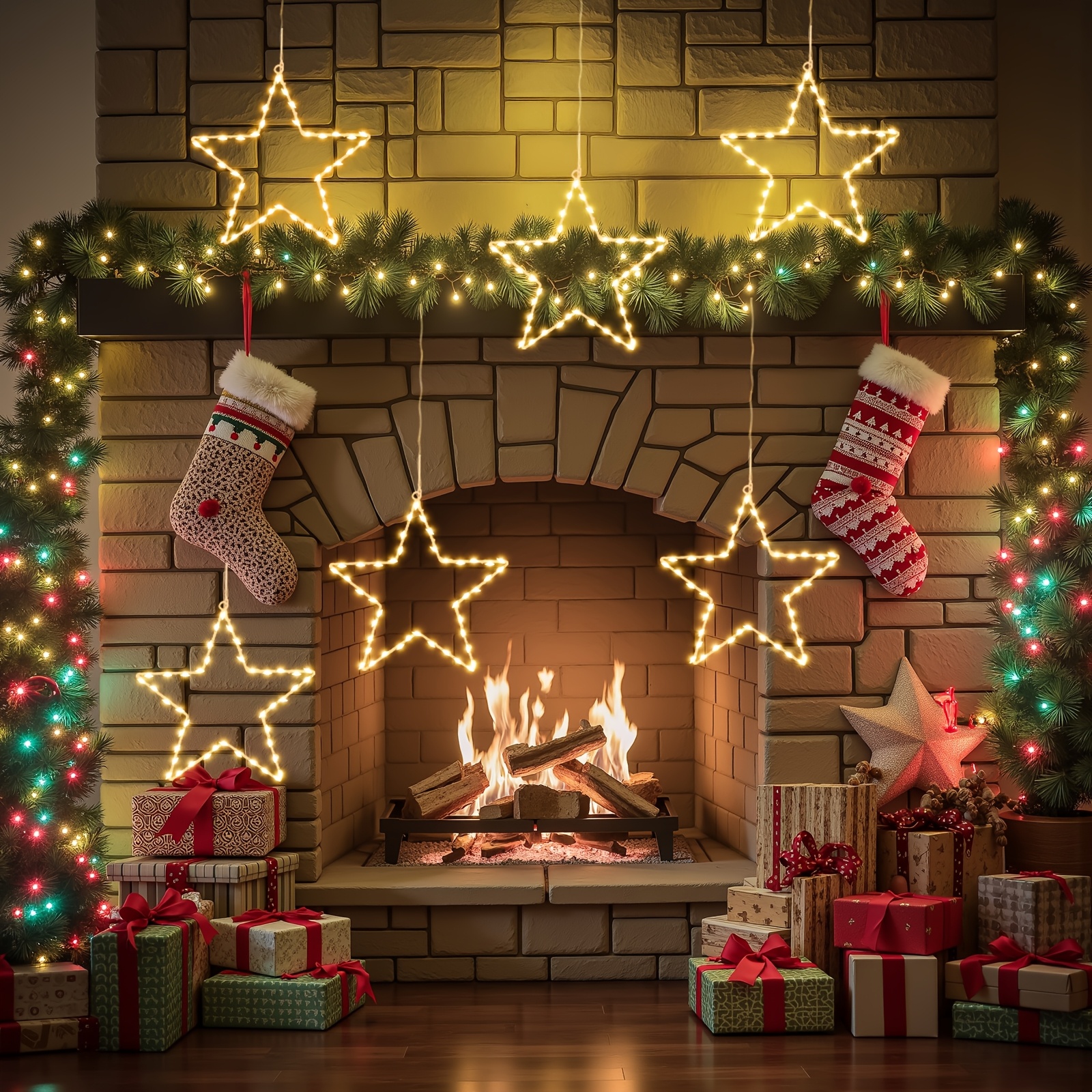6/3pcs Battery Operated Hangin - Christmas Lights Outdoor recensione e prezzo