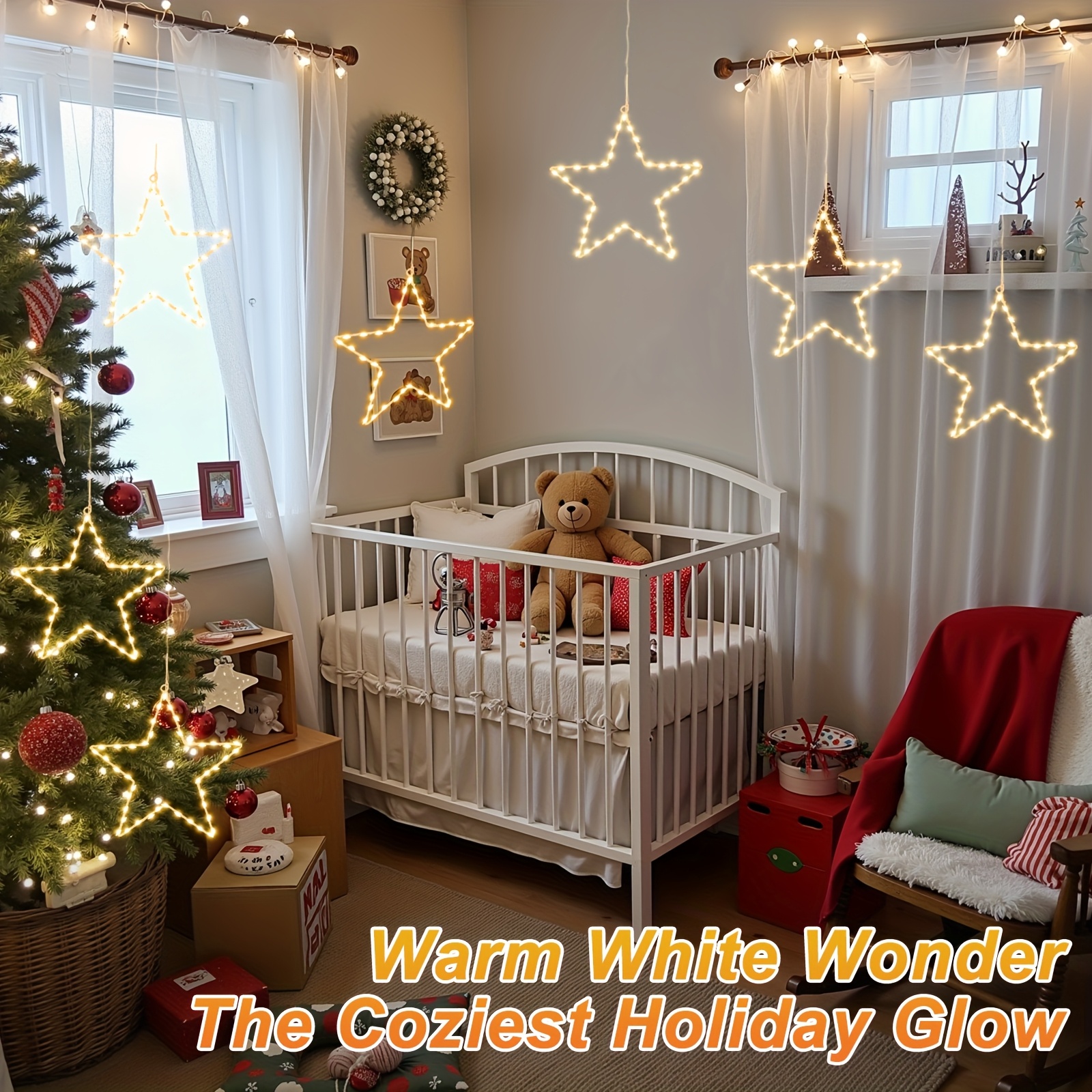 6/3pcs Battery Operated Hangin - Christmas Lights Outdoor recensione e prezzo
