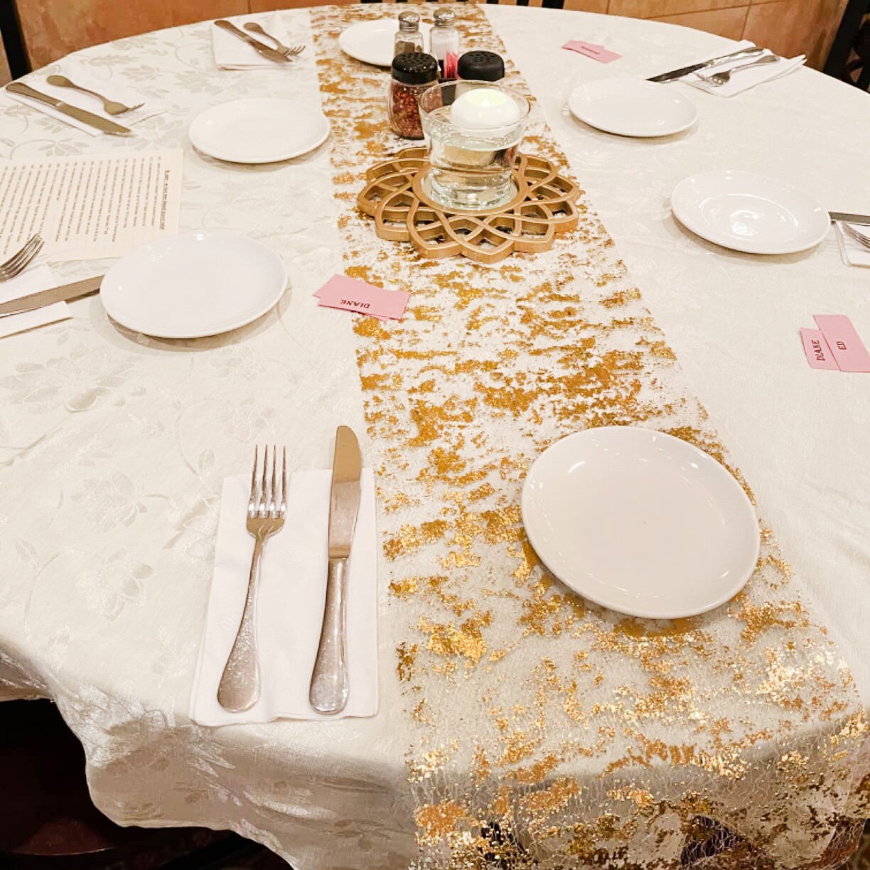 Sparkle Metallic Gold Thin Tab - Christmas Table Runner recensione e prezzo