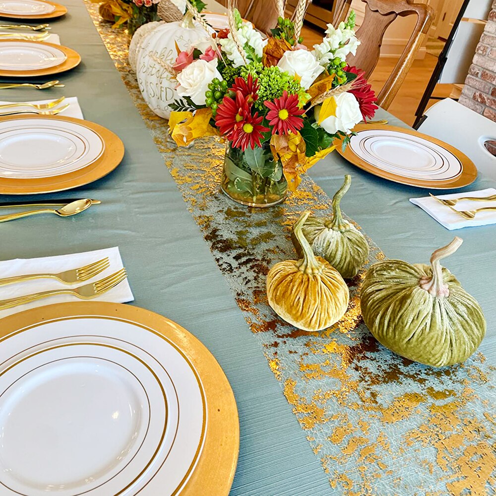 Sparkle Metallic Gold Thin Tab - Christmas Table Runner recensione e prezzo