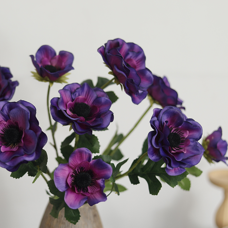 New 3 Heads Anemone Fake Flowe - Christmas Wreath Fake recensione e prezzo