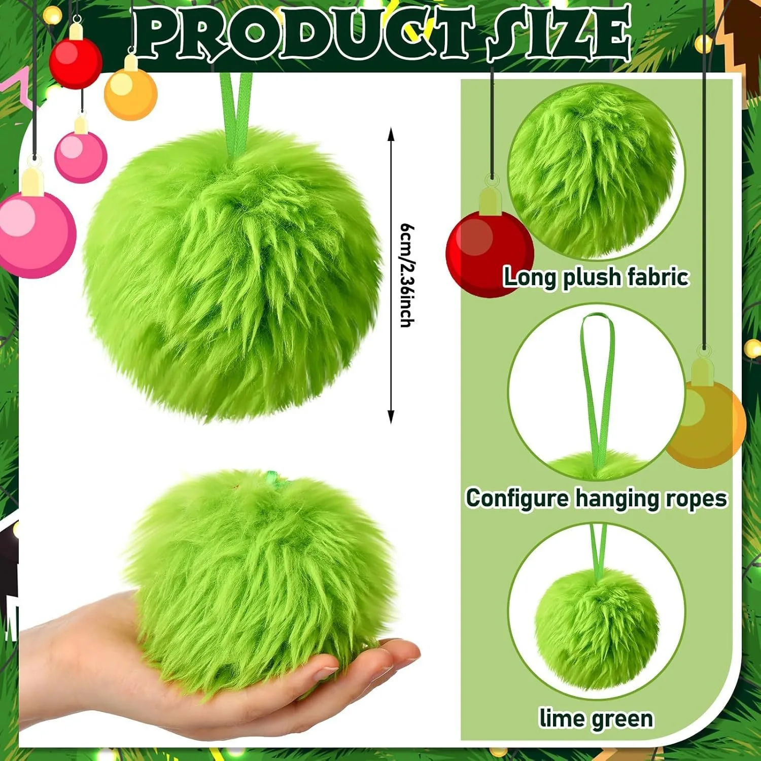 Christmas Green Long Plush Bal - Santa Hat Plush recensione e prezzo