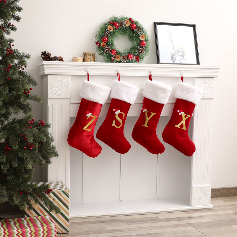 New Creative Alphabet Christma - Christmas Stocking Hanging recensione e prezzo