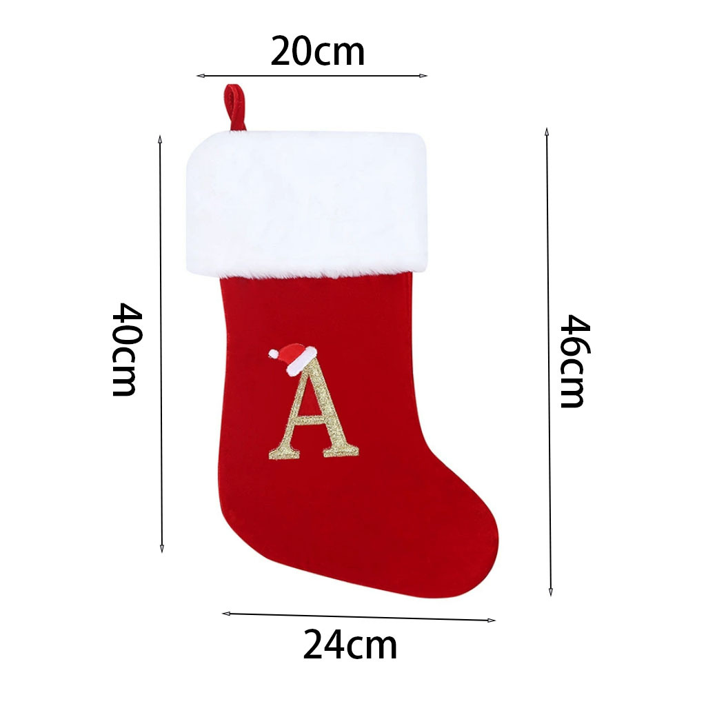 New Creative Alphabet Christma - Christmas Stocking Hanging recensione e prezzo