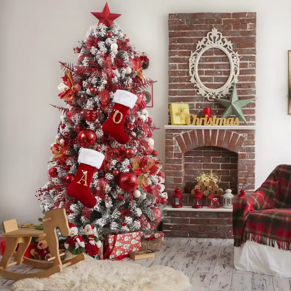 New Creative Alphabet Christma - Christmas Stocking Hanging recensione e prezzo