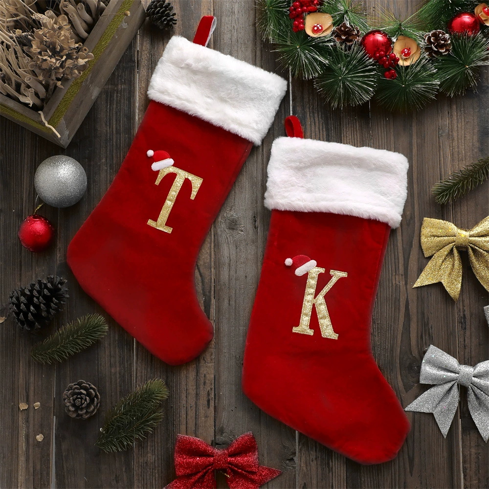 New Creative Alphabet Christma - Christmas Stocking Hanging recensione e prezzo