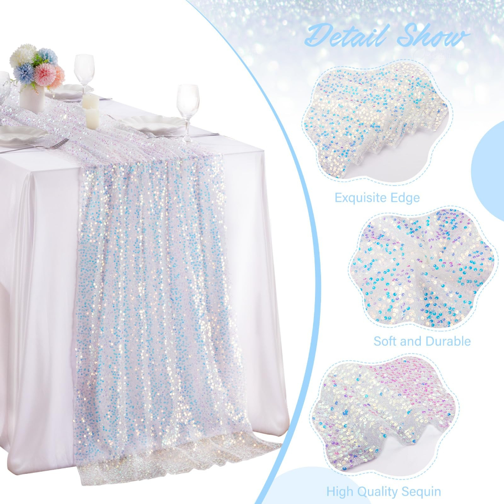 1 Pack Sequin Table Runner Spa - Christmas Table Runner recensione e prezzo