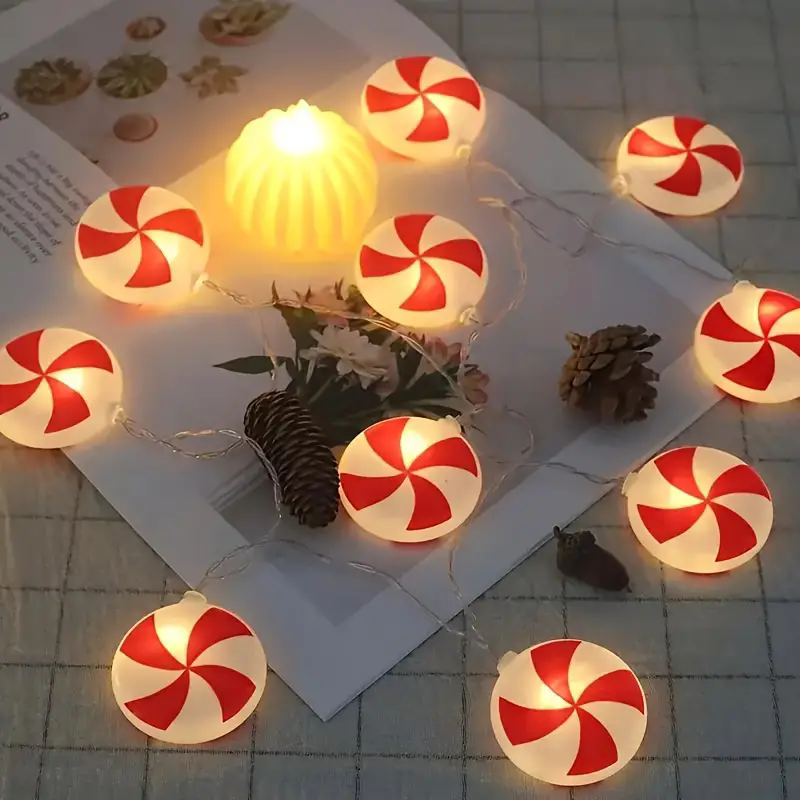 6m 40 LEDS Festive Candy Cane  - Led Fairy String Lights recensione e prezzo