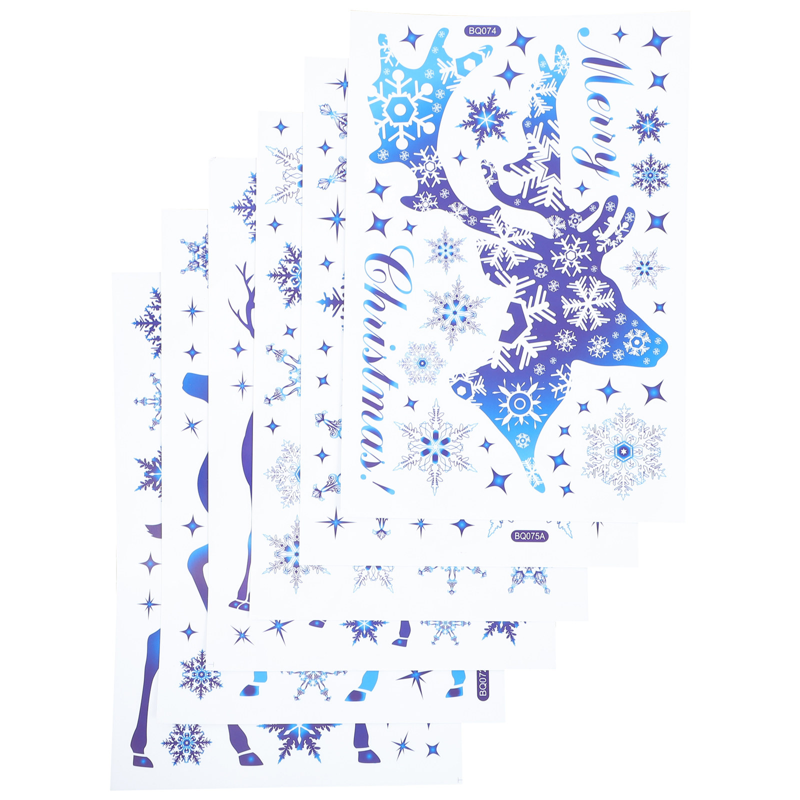 6 Sheets Snow Flake Window Dec - Snowflake Window Decal recensione e prezzo
