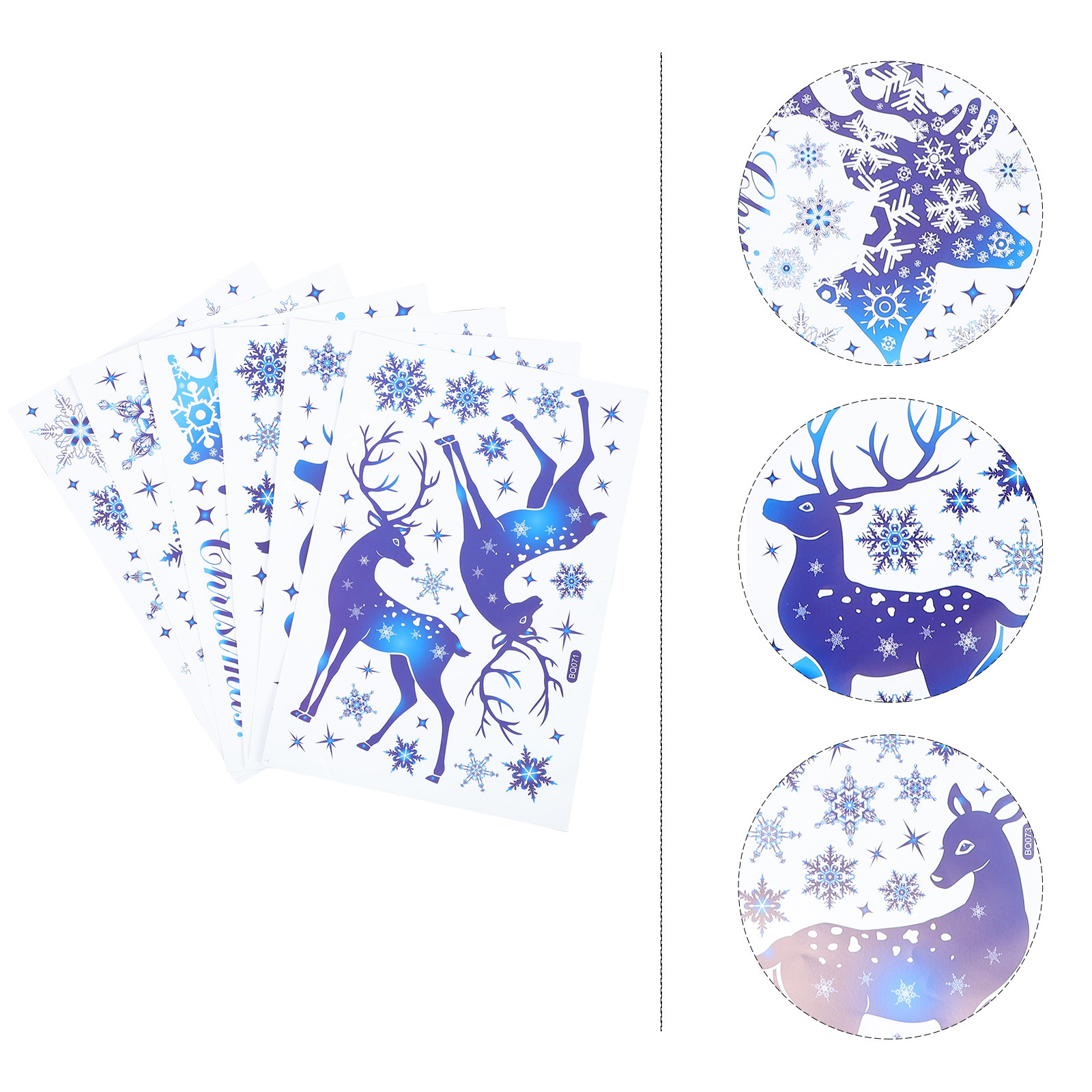 6 Sheets Snow Flake Window Dec - Snowflake Window Decal recensione e prezzo