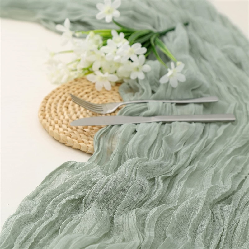Semi-Sheer Gauze Wedding Party - Christmas Table Runner recensione e prezzo