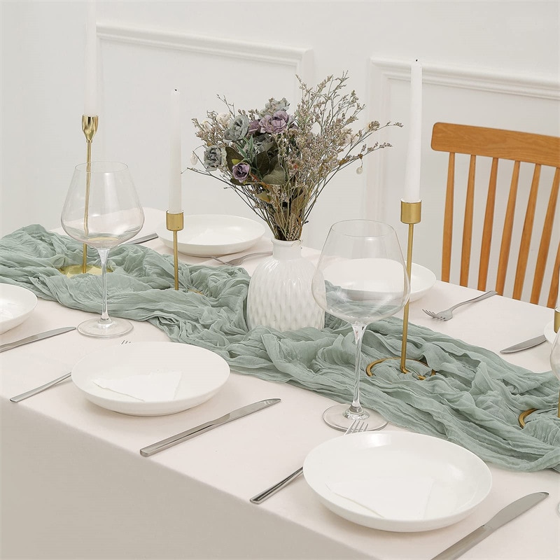 Semi-Sheer Gauze Wedding Party - Christmas Table Runner recensione e prezzo