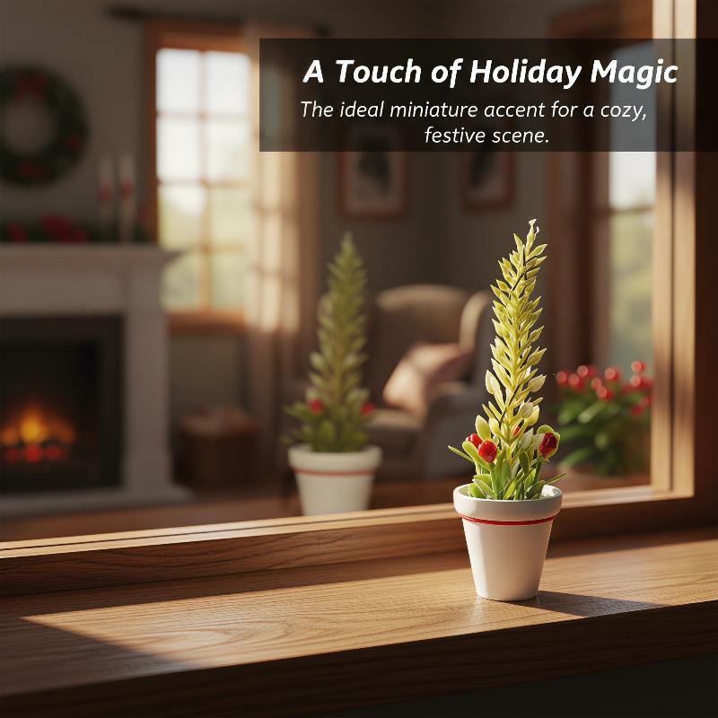 Mini Christmas Potted Tree Mod - Christmas Tree Artificial recensione e prezzo