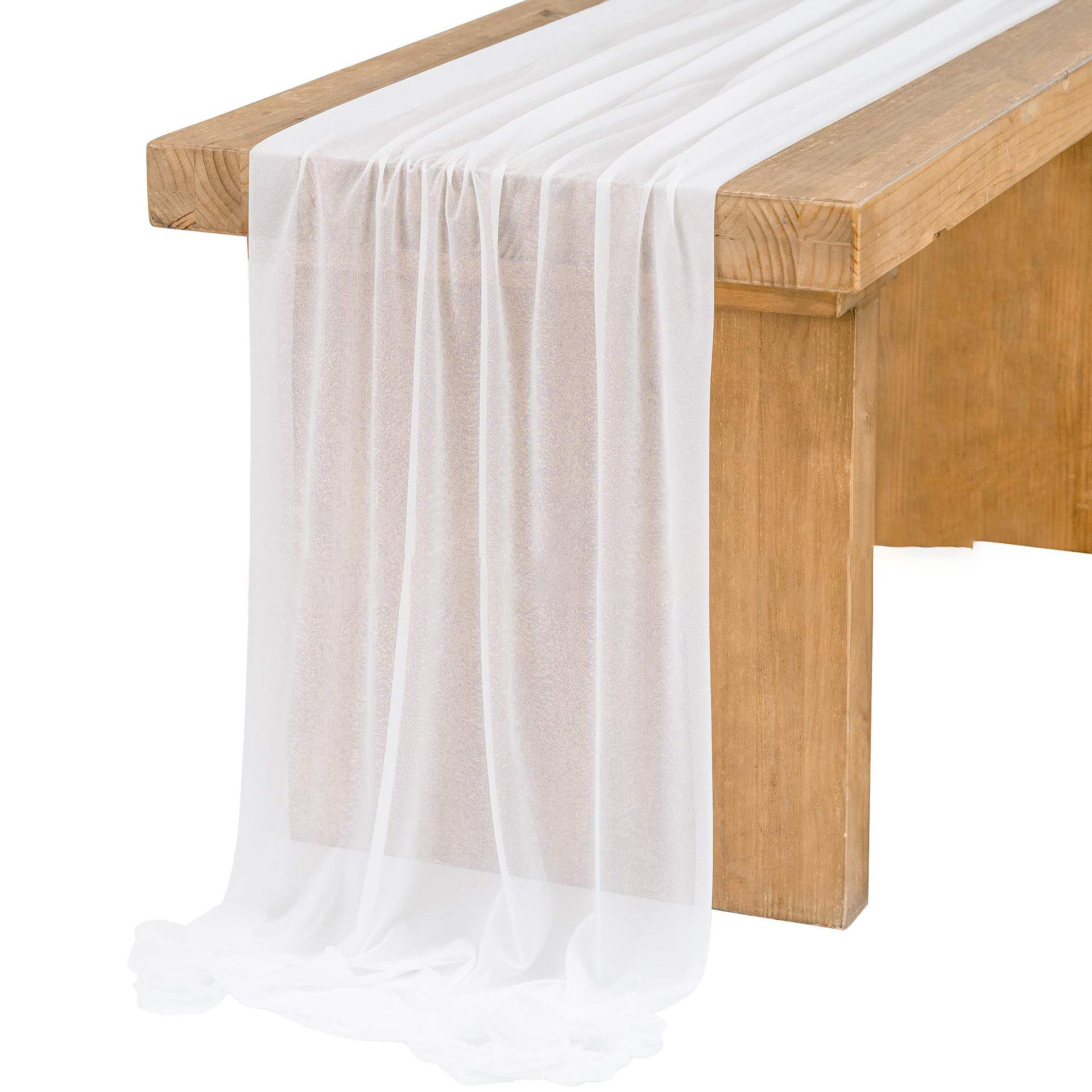 Chiffon White Table Runner Tab - Christmas Table Runner recensione e prezzo