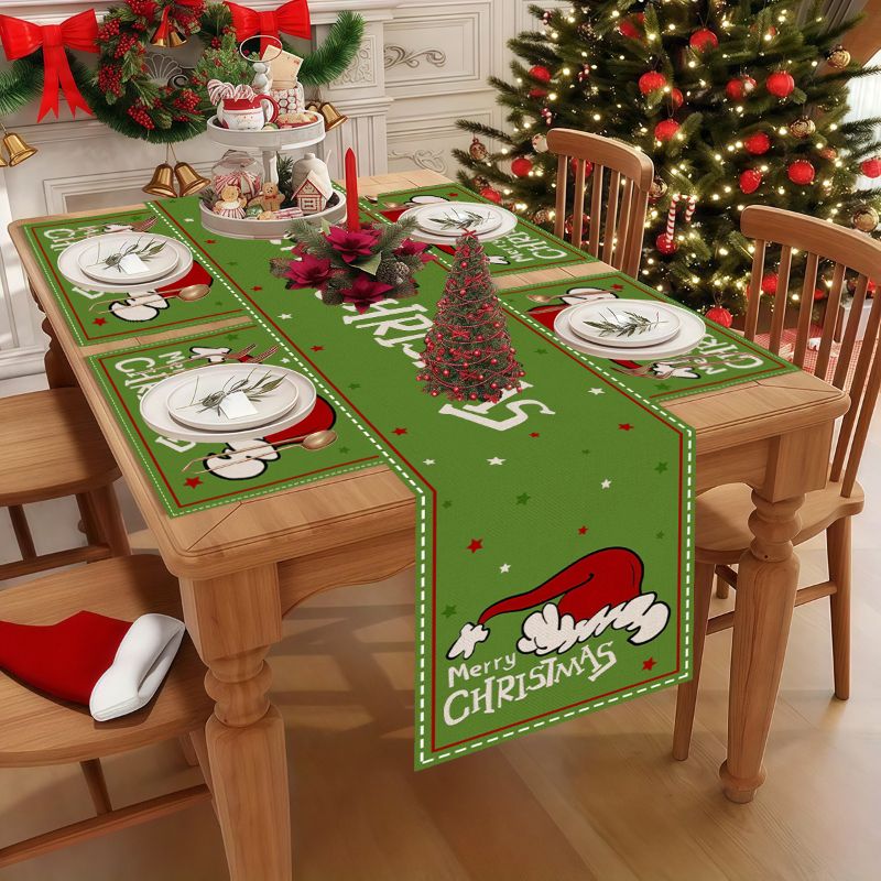 VIKAMA Cute Cartoon Christmas  - Christmas Table Runner recensione e prezzo
