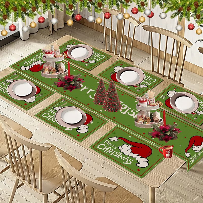 VIKAMA Cute Cartoon Christmas  - Christmas Table Runner recensione e prezzo