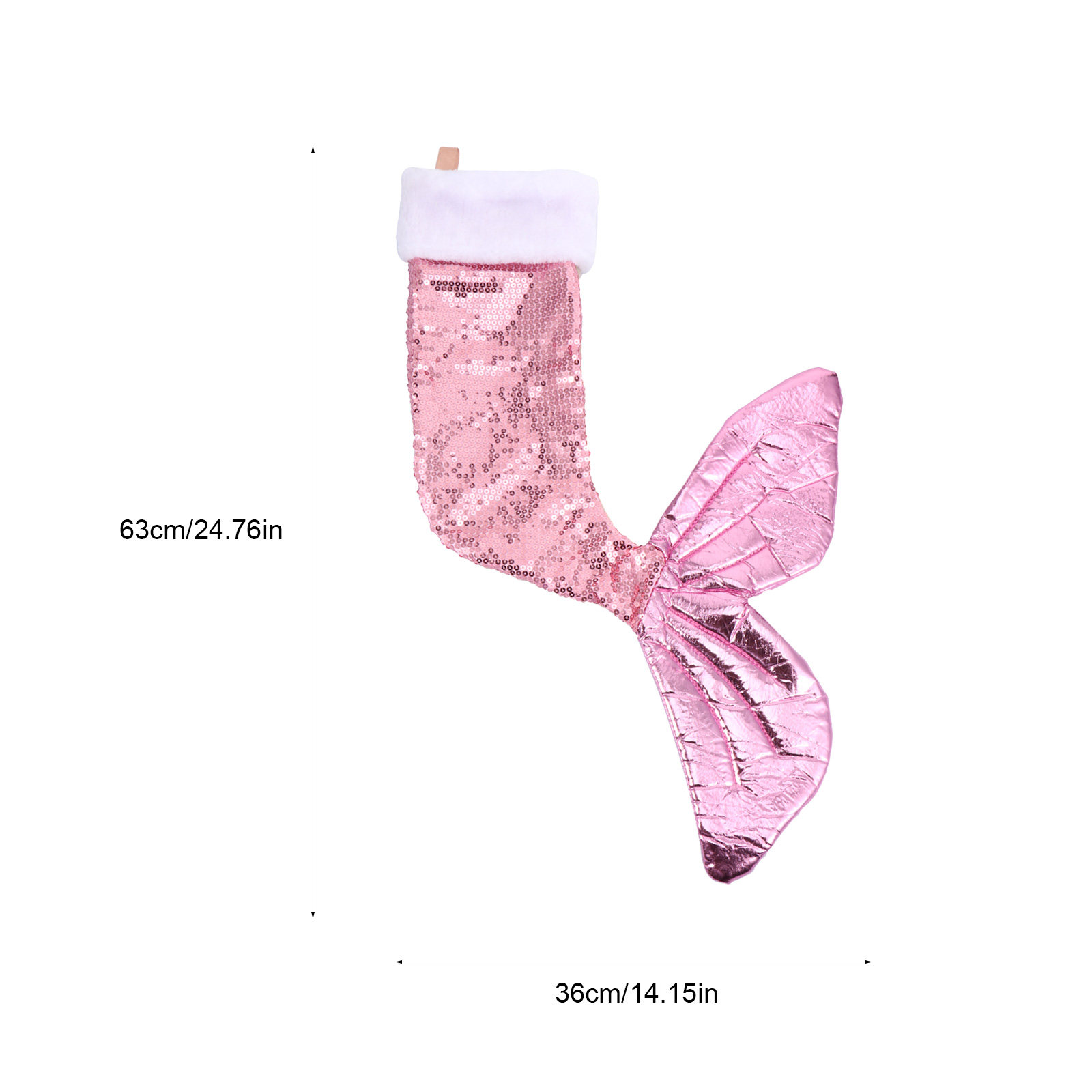 Sequins Mermaid Tail Stocking  - Christmas Stocking Hanging recensione e prezzo