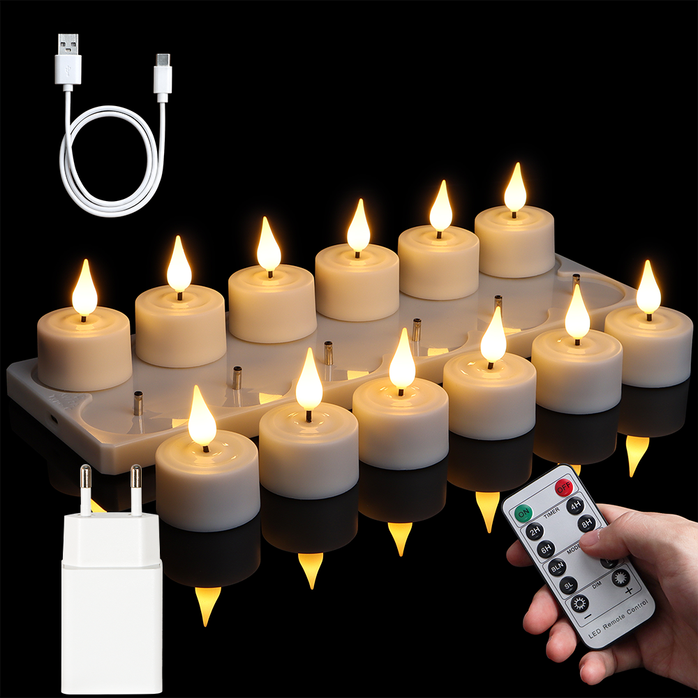LED Candle Light Rechargeable  - Holiday Candle Set recensione e prezzo